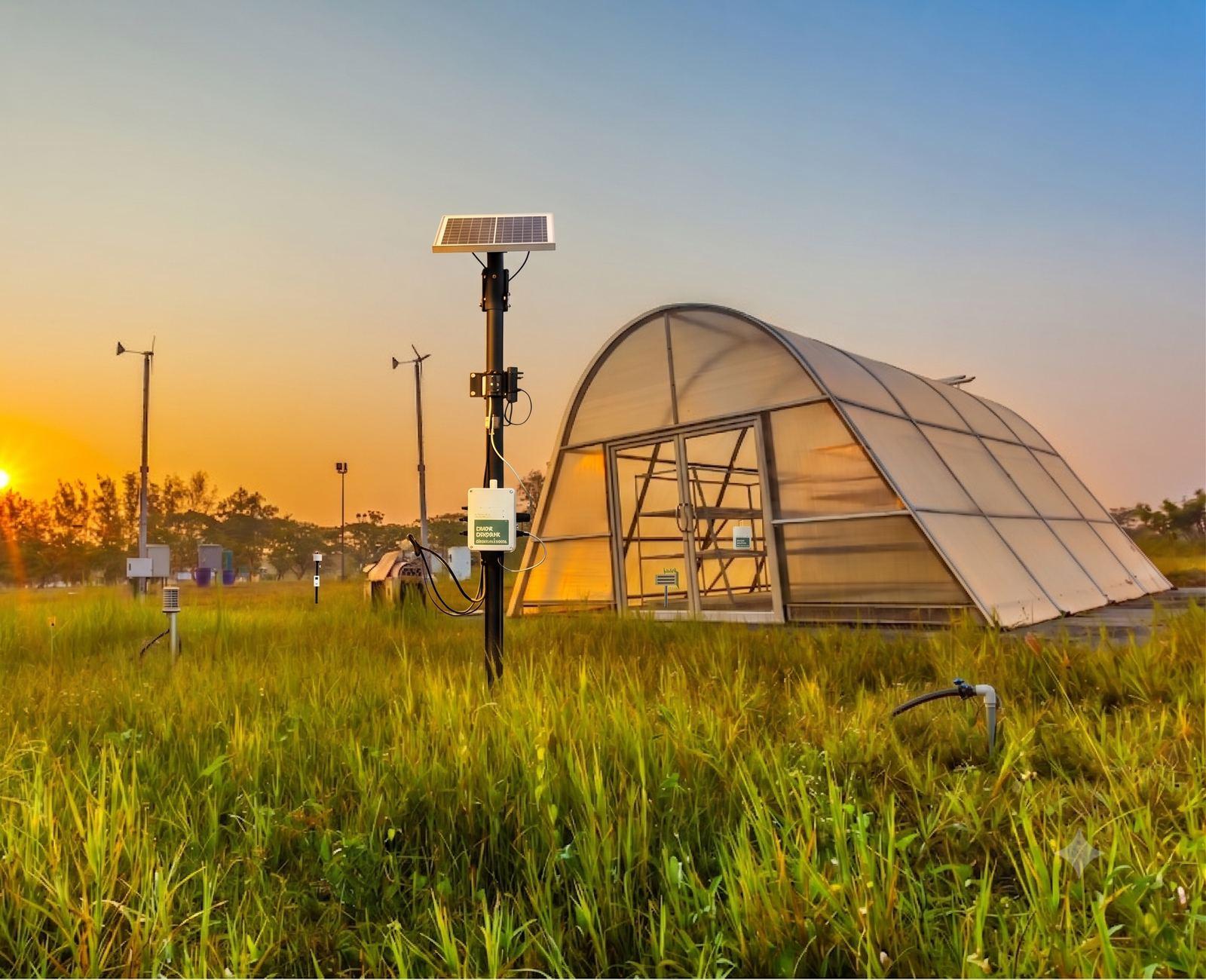 Hybrid Solar Tunnel Dryer in operation